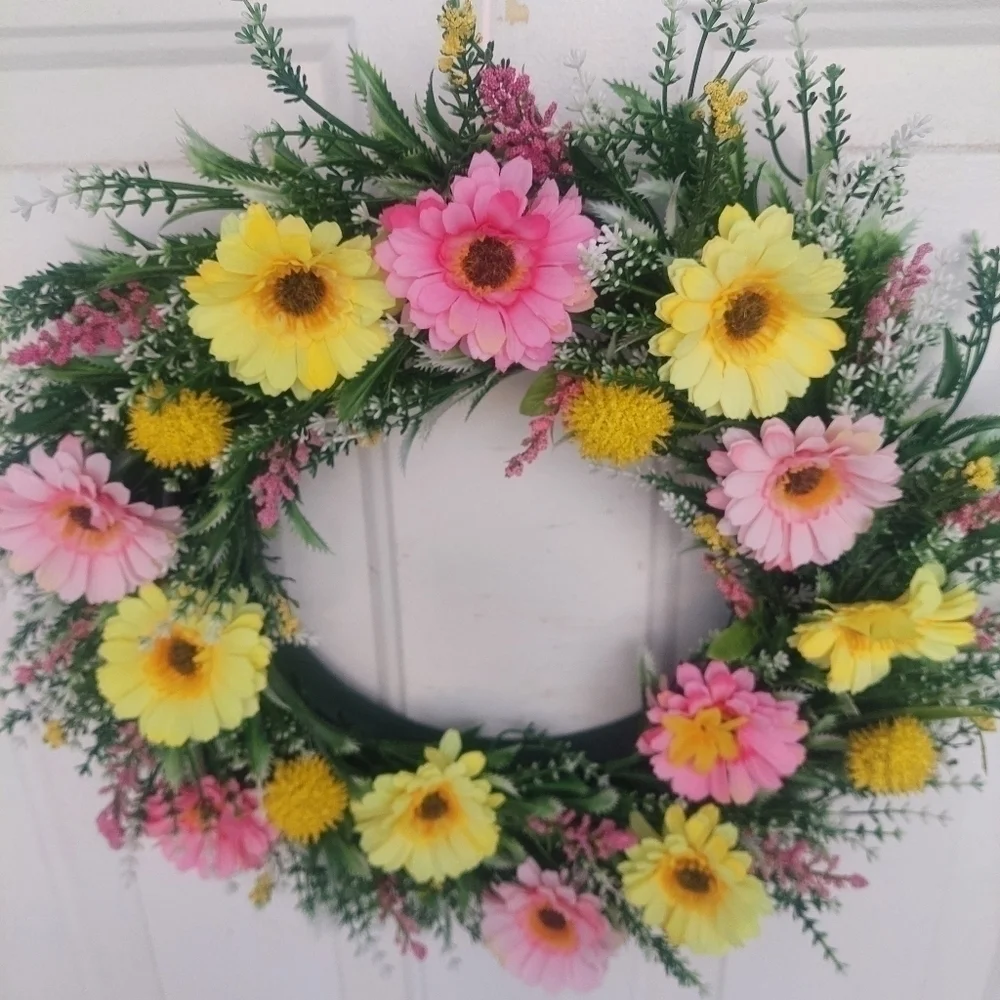 HANDMADE spring wreath